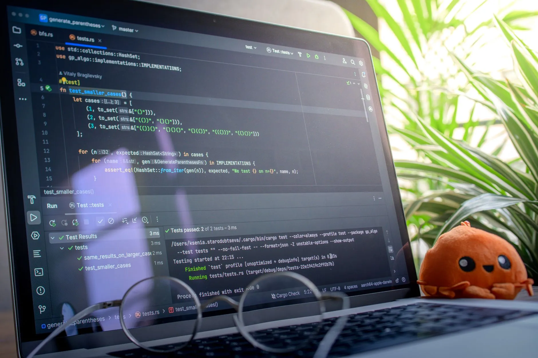 A build verification smoke test running in a CI pipeline on a laptop — Avaib