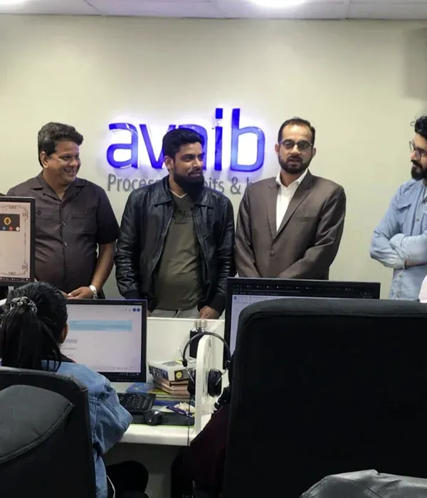 Avaib team celebrating together