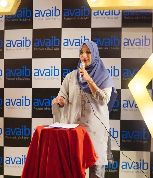 Avaib team member working