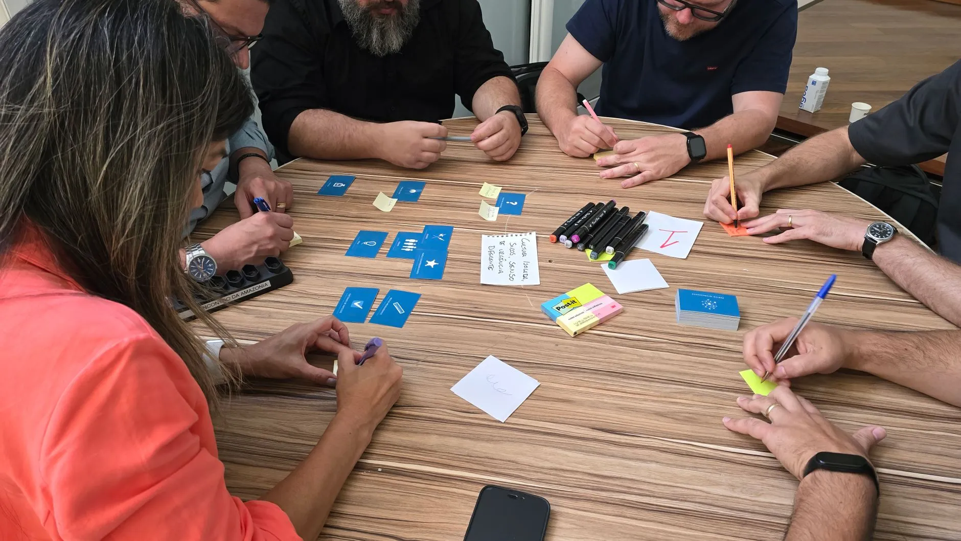 A team redesigning a business process together in a collaborative workshop — Avaib