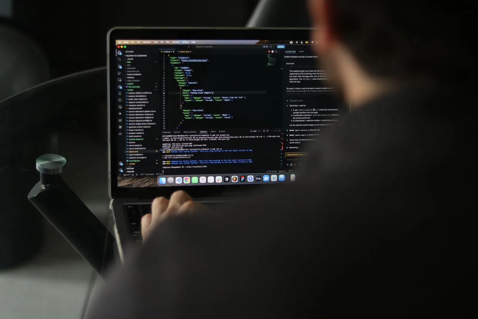 A web developer debugging JavaScript on a laptop — Avaib — Avaib