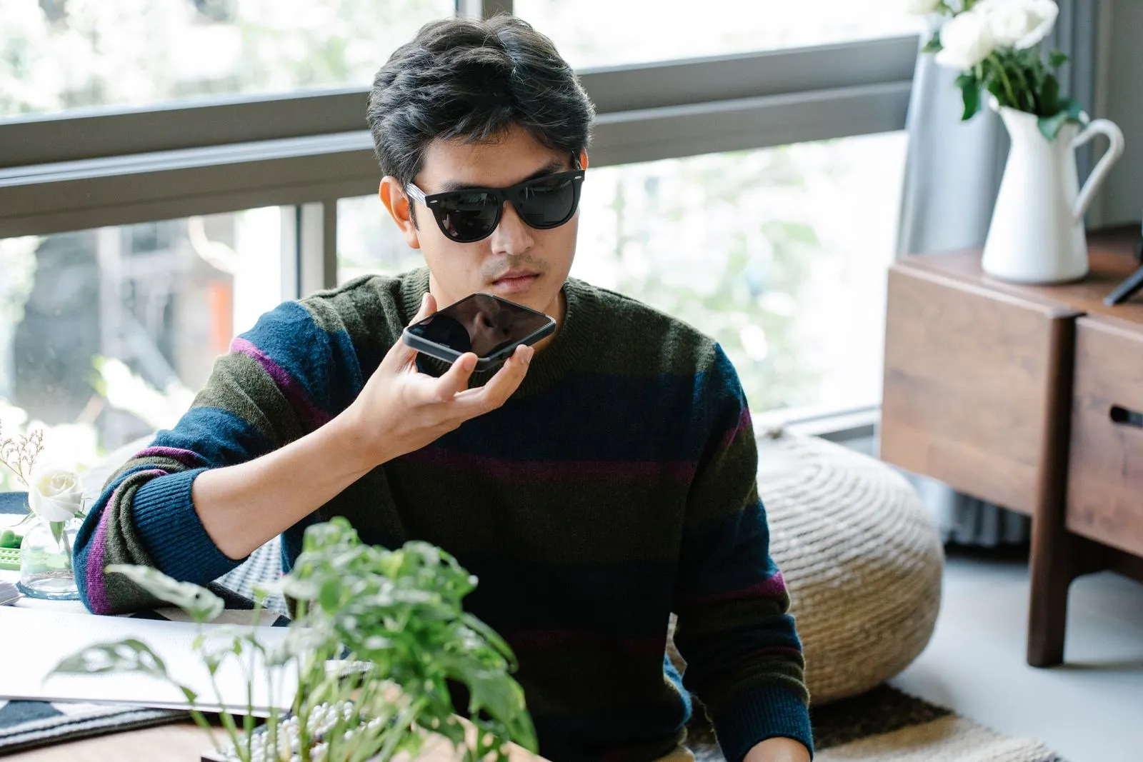 An AI voice agent taking a phone call